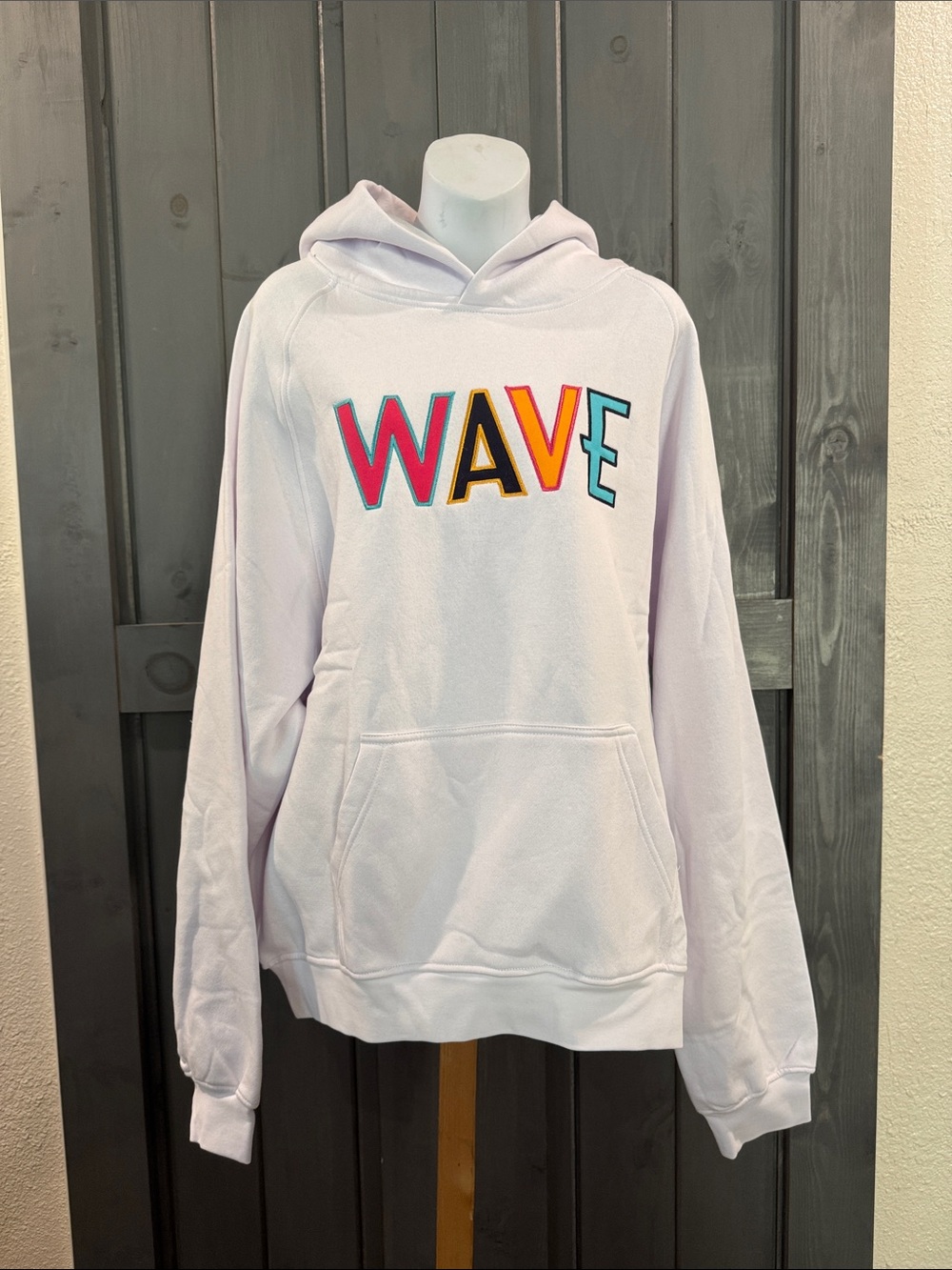 WAVE Embroidered Pastel Hoodie
